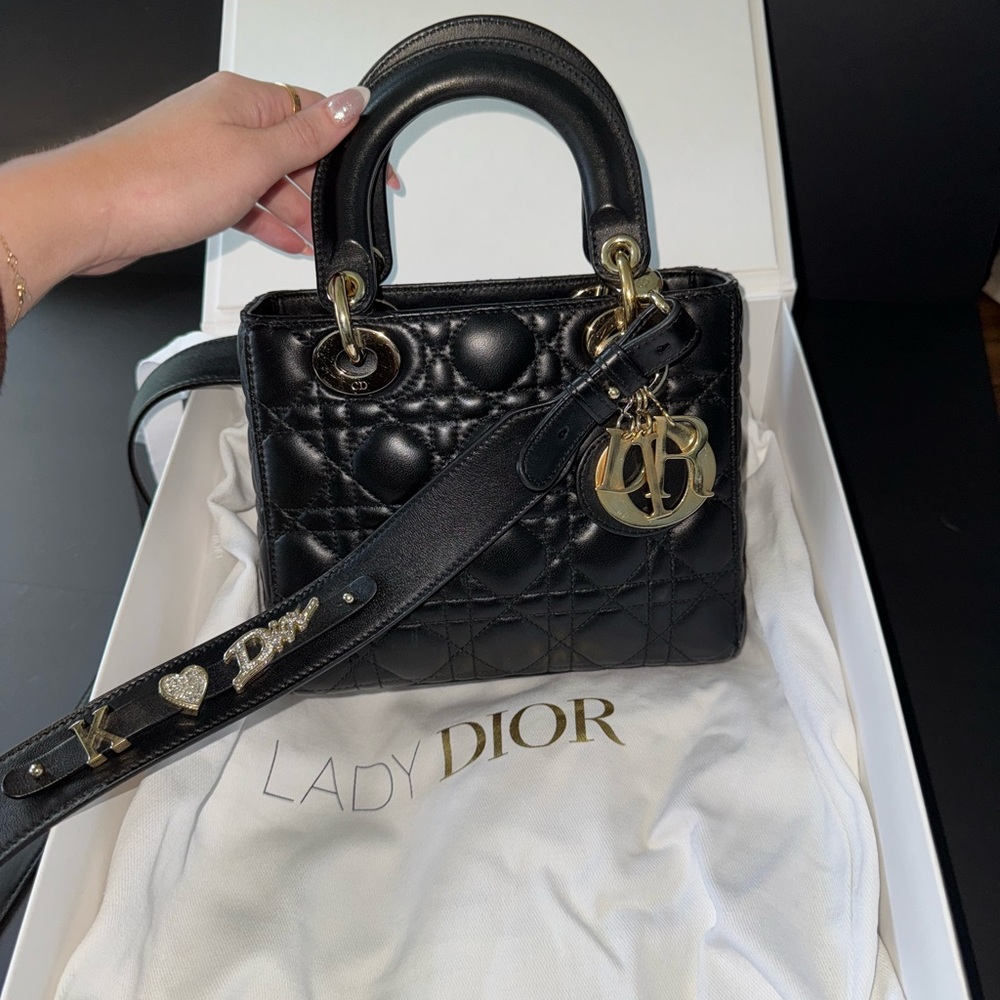 Lady Dior My ABCDior Bag- Small
Black Cannage Lambskin